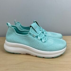 Zove Women’s Size 39 / 8-8.5 Wide Toe Box Athletic Walking Shoes Light Blue